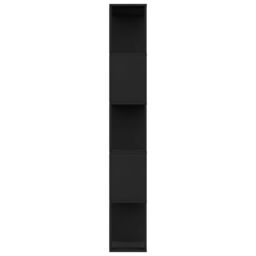 Berkfield Home Book Cabinet/Room Divider Black 80x24x159 cm Engineered Wood - Size: 80 x 24 x 159 cm - thumbnail 6
