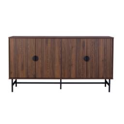 sweeek 157.5cm sideboard cabinet with two doors & one shelf in Dark Brown - thumbnail 7