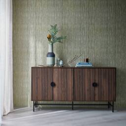 sweeek 157.5cm sideboard cabinet with two doors & one shelf in Dark Brown - thumbnail 1
