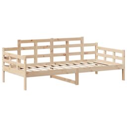 Berkfield Home Day Bed with Roof without Mattress 80x200 cm Solid Wood in Brown - thumbnail 6