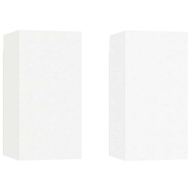 Berkfield Home TV Cabinets 2 pcs White 30.5x30x60 cm Engineered Wood - image 1