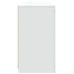 Berkfield Home Sideboard with LED Lights White 181.5x37x67 cm - thumbnail 8