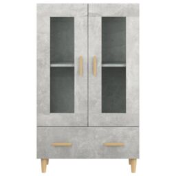Berkfield Home Highboard Concrete Grey 70x31x115 cm Engineered Wood - Size: 70 x 31 x 115 cm - thumbnail 5