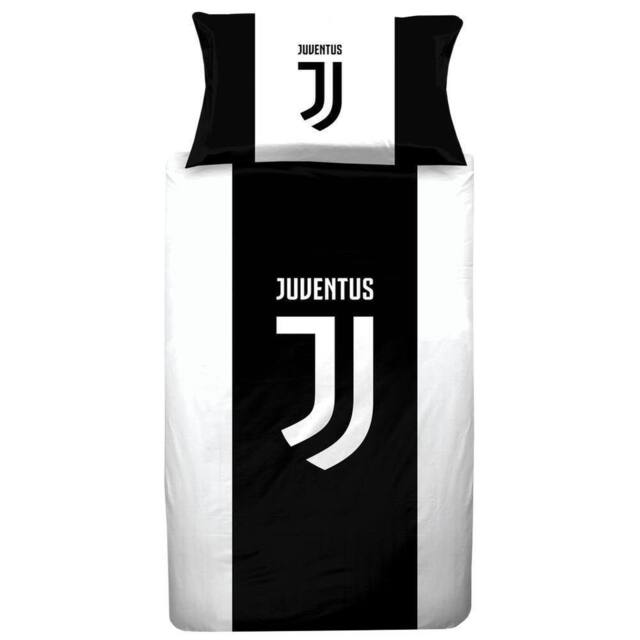 Juventus Fc Duvet Cover Set in Black - Size: Single