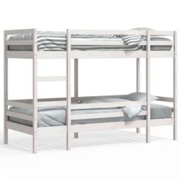 Berkfield Home Bunk Bed without Mattress White 90x190 cm Single Solid Wood Pine - thumbnail 2