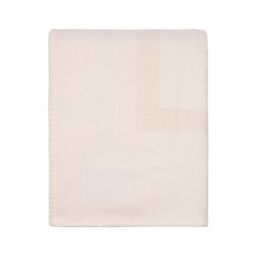 Vinga Monogram Blanket in Off-White - thumbnail 3