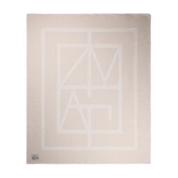 Vinga Monogram Blanket in Off-White - thumbnail 2