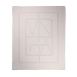 Vinga Monogram Blanket in Off-White - thumbnail 1