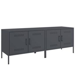 Berkfield Home TV Cabinets 2 pcs Anthracite 68x39x50.5 cm Steel - thumbnail 2