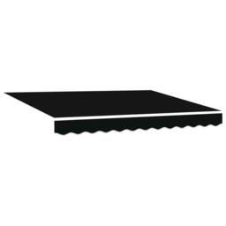 Berkfield Home Manual Retractable Awning with LED Black 350x250 cm - thumbnail 3