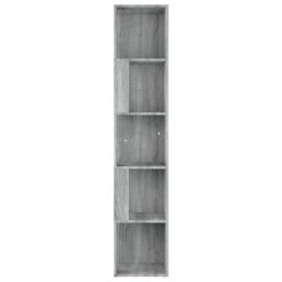 Berkfield Home Corner Cabinet Grey Sonoma 33x33x164.5 cm Engineered Wood - thumbnail 3