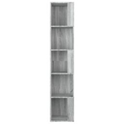 Berkfield Home Corner Cabinet Grey Sonoma 33x33x164.5 cm Engineered Wood - thumbnail 4