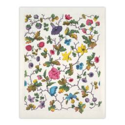 "Artery8 Louis Albert DuBois Floral Design For Textile Wall Art Print in White - Size: W12"" x H16""" - thumbnail 1