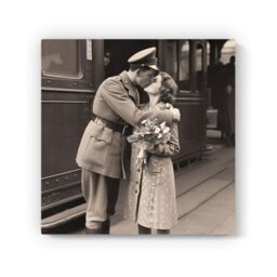Warren Reed - Designer Time To Say Goodbye Canvas in Black - Size: w10 inch x h10 inch - thumbnail 2