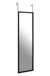 Orsina Versatile Over Door Plastic Frame Mirror, Sleek Mirror For Home, Durable Arched Mirror For Bedroom in Grey - thumbnail 4
