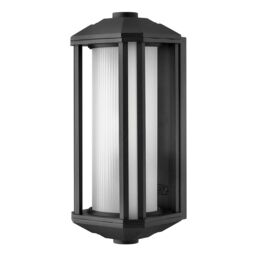 Netlighting Hinkley Castelle Outdoor 1 Light Medium Wall Lantern Black IP44 - thumbnail 1