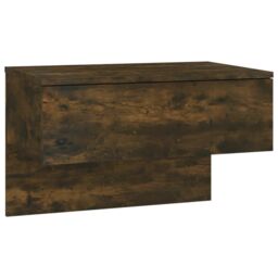 Berkfield Home Wall-mounted Bedside Cabinets 2 pcs Smoked Oak in Brown - thumbnail 5