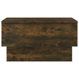 Berkfield Home Wall-mounted Bedside Cabinets 2 pcs Smoked Oak in Brown - thumbnail 6