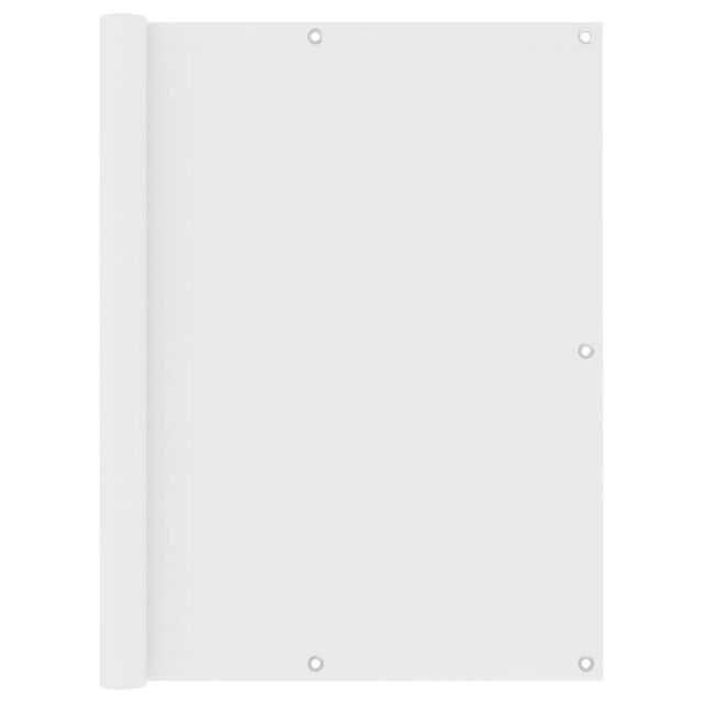 Berkfield Home Balcony Screen White 120x500 cm Oxford Fabric - image 1
