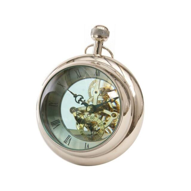 The Libra Company Large Paperweight Clock - Aluminum/Glass - L13 x W15 x H15 cm in Silver - image 1