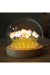 KDMD Floral Glow Garden Dome - Dandelion LED Decor for Calm Spaces in White - thumbnail 3