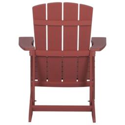 Wyld and Coco Red Weatherproof Garden Chair Modern Style - thumbnail 6