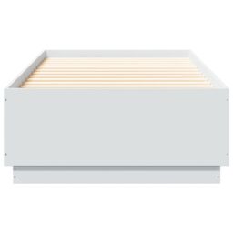 Berkfield Home Bed Frame with LED without Mattress White 100x200 cm - thumbnail 6