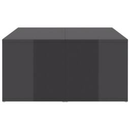 Berkfield Home Coffee Tables 4 pcs High Gloss Grey 33x33x33 cm Engineered Wood - Size: 33 x 33 x 33 cm - thumbnail 7
