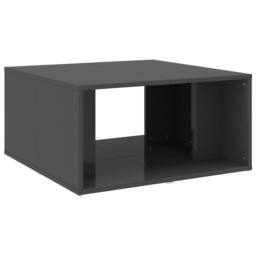 Berkfield Home Coffee Tables 4 pcs High Gloss Grey 33x33x33 cm Engineered Wood - Size: 33 x 33 x 33 cm - thumbnail 5