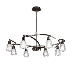 Netlighting Amel Telescopic 8 Light L1SGU10 Black Chrome - thumbnail 1