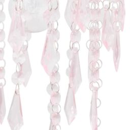 First Choice Lighting Chrome & Pink Jewels Light Shade - thumbnail 6