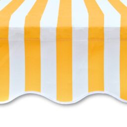 Berkfield Home Awning Top Sunshade Canvas Orange & White 350x250 cm - thumbnail 4