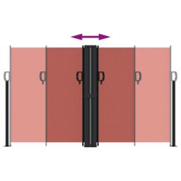 Berkfield Home Retractable Side Awning Terracotta 140x1000 cm in Orange - thumbnail 5