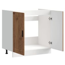 "Berkfield Home Sink Base Cabinet¬†""Porto"" Old Wood 80x46x81.5 cm¬†Engineered Wood in Brown - Size: 80x46x81.5 cm" - thumbnail 5