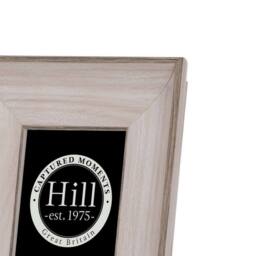 Hill Interiors White Washed Wood Photo Frame 4x6 - thumbnail 2