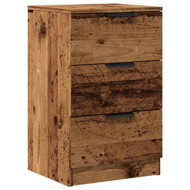 Berkfield Home Bedside Cabinet Old Wood 40x36x65 cm Engineered Wood in Brown - Size: 40 x 36 x 65 cm - image 1
