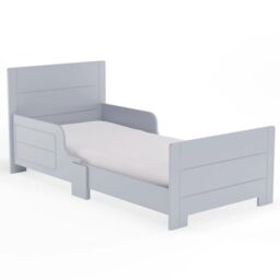 EONLION Classic Wooden Toddler Bed Safety Rail Guard - For Kids Boys & Girls in White - thumbnail 3