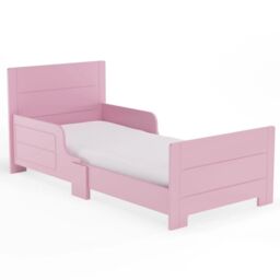 EONLION Classic Wooden Toddler Bed Safety Rail Guard - For Kids Boys & Girls in White - thumbnail 5