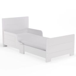 EONLION Classic Wooden Toddler Bed Safety Rail Guard - For Kids Boys & Girls in White - thumbnail 7