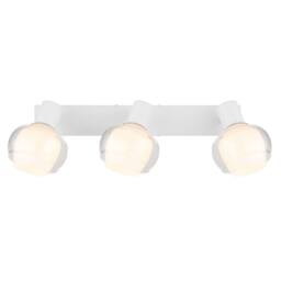 Netlighting Tokki Ceiling Spotlight Bar White Matt Clear Glass Shade 3x E14 - thumbnail 4