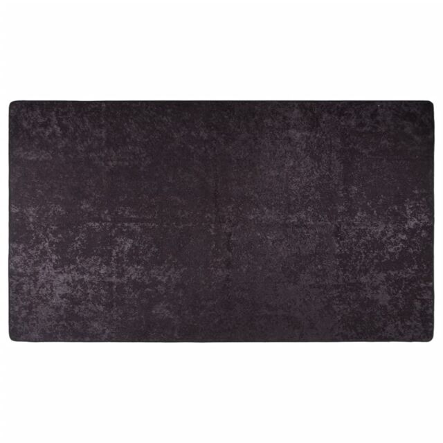 Berkfield Home Rug Washable 190x300 cm Anthracite Anti Slip in Black - Size: 100 cm diameter - image 1