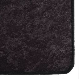 Berkfield Home Rug Washable 190x300 cm Anthracite Anti Slip in Black - Size: 100 cm diameter - thumbnail 5
