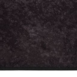Berkfield Home Rug Washable 190x300 cm Anthracite Anti Slip in Black - Size: 100 cm diameter - thumbnail 3