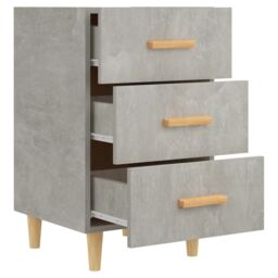 Berkfield Home Bedside Cabinet Concrete Grey 40x40x66 cm Engineered Wood - Size: 40 x 40 x 66 cm - thumbnail 6