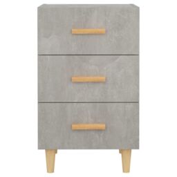 Berkfield Home Bedside Cabinet Concrete Grey 40x40x66 cm Engineered Wood - Size: 40 x 40 x 66 cm - thumbnail 4