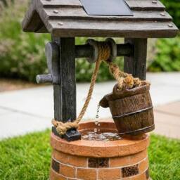 Garden Greatness Solar Wishing Well Garden Water Feature - thumbnail 2