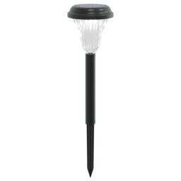 Berkfield Home Solar Pathway Lights with Ground Spikes 12 pcs White in Black - thumbnail 3