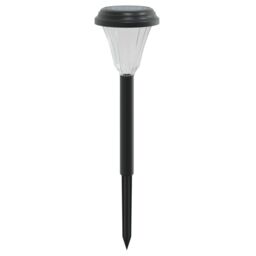 Berkfield Home Solar Pathway Lights with Ground Spikes 12 pcs White in Black - thumbnail 4