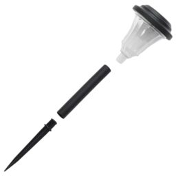 Berkfield Home Solar Pathway Lights with Ground Spikes 12 pcs White in Black - thumbnail 6