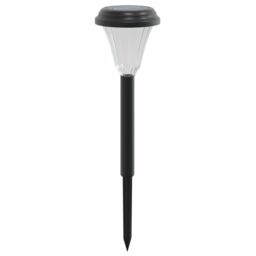Berkfield Home Solar Pathway Lights with Ground Spikes 12 pcs White in Black - thumbnail 5